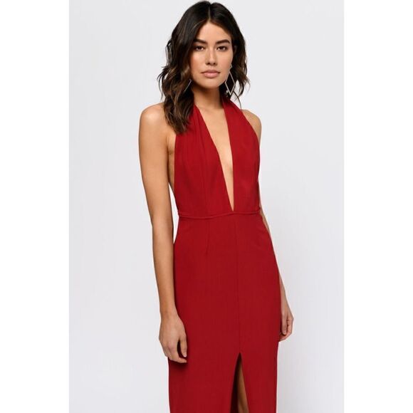 NWT TOBI Gala Red Maxi Dress, Size XS - Picture 2 of 16